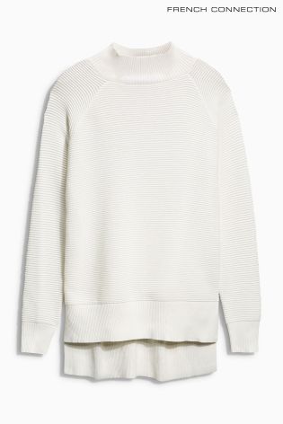 White French Connection Fresh Ottoman Ribbed Knit